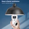 E9 Bulb Dual Lens Camera Full HD 1080p Indoor Night Vision Wireless Smart Camera with 4Led Light Wifi Bulb Dome Socket Network C