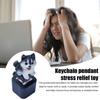 Dog Keyboard Fidget Toy with Sound LED Light Stress Anxiety Relief Rechargeable Animal Keyboard Clicker Keychain Decompression Button Sensory Toy