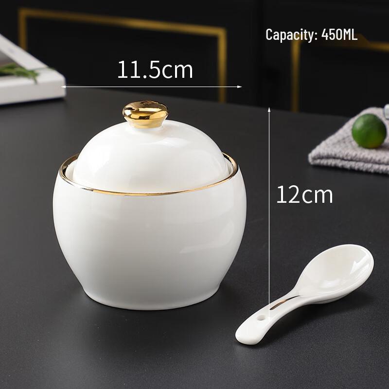 Керамическая пароварка-кастрюля Zhaoran с золотым ободком