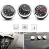 Mini Automobile Display Clock Car Accessory Auto Watch Thermometer Hygrometer Gauge Ornament - Dashboard Decoration