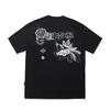 Li Ning All Things Have Spirit Series Loose Ice Feel Printed Short Sleeve T-Shirt Unisex Tops Black AHSW911-4