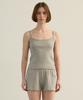 Abam Home Flower Eyelet Sleeveless Gray