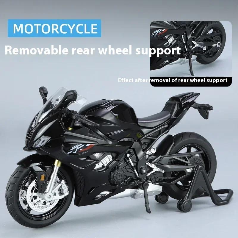 1/12 BMW RRS1000 Alloy Diecast Motorcycle Model Collect Hobbies Simulation Racing Model Super Sport Miniature Collection Gifts