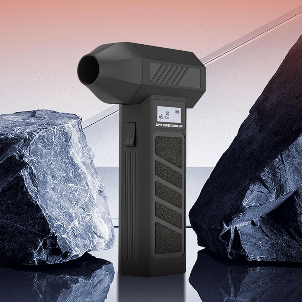 Turbo Fan Cordless Multipurpose Jet Fan Rechargeable Computer Cleaning Blower Tool 130000RPM for Cleaning Car/Keyboard/PC/Home