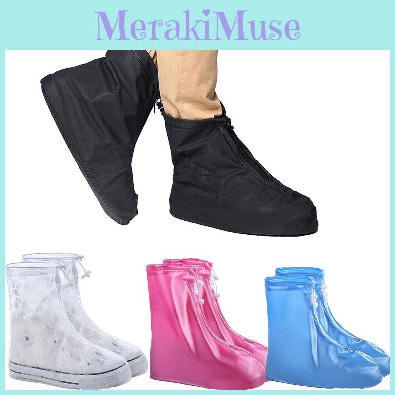 Galoshes Waterproof Foldable Shoe Covers Notslip Raining Shoes Cover Camping
