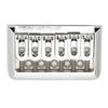 Silver Hardtail Guitar Bridge U Shaped String Spacing Electric Guitar Bridge Electric Guitar