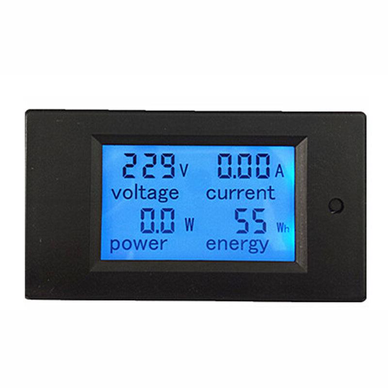 20A/100A Digital Meter DC6.5-100V AC80-260V Voltmeter Ammeter LCD 4-in-1 DC Voltage Current Power Energy Detector