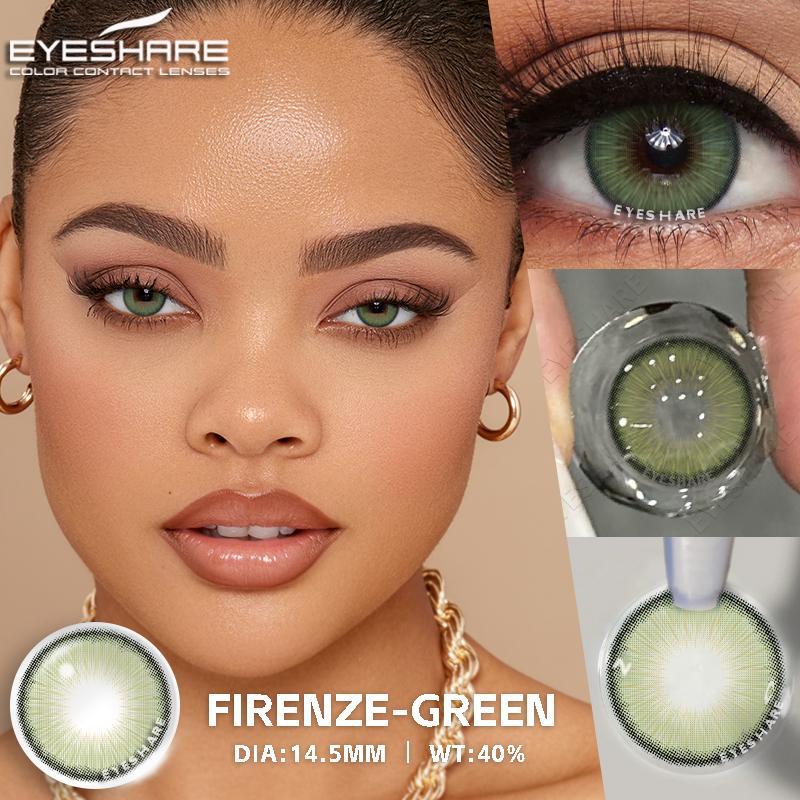 EYESHARE Natural Color Contact Lenses for Eyes Brown Contact Lens Blue Contact Lens Colored Eye Contacts Eye Makeup Yearly Use