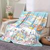 1pc, Sanrio Cinnamoroll Home Decor: Cozy Flannel Blanket for Bedroom, Living Room, Travel, Camping, Car, Beach, Office Naps – Perfect Gift & Outdoor T