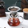Coffee Filter Double Layer 304 Stainless Steel Coffee Filter Reusable Holder Pour Over Coffees Dripper Mesh Coffee Accessories