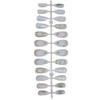 24 Pcs 3D Flower Artificial Nail Medium Almond Full Cover False Nail Bows Stick On Nail Butterfly Press On Nail