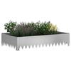 Lawn Edging 100 x 60 x 20 cm Steel Silver
