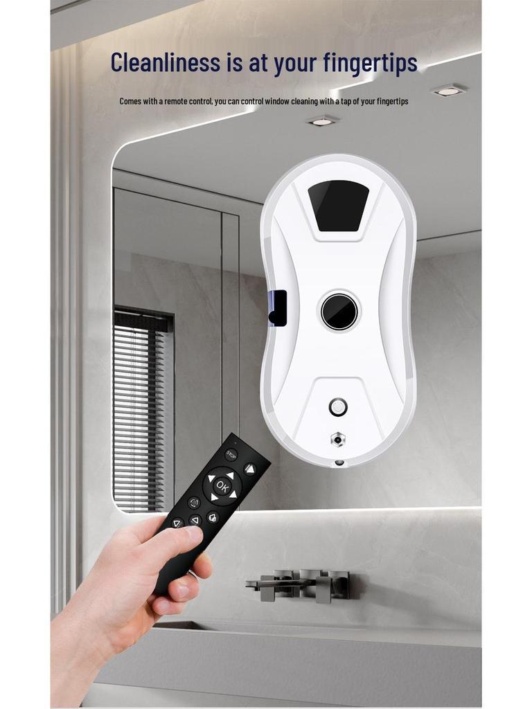 Automatic Window Cleaning Robot with Water Spraying Feature