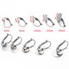 20pcs/10pcs Stainless Steel French Earrings Base Lever Back Ear Wire Hoop Open Loop Earring Hooks for Jewelry Making DIY