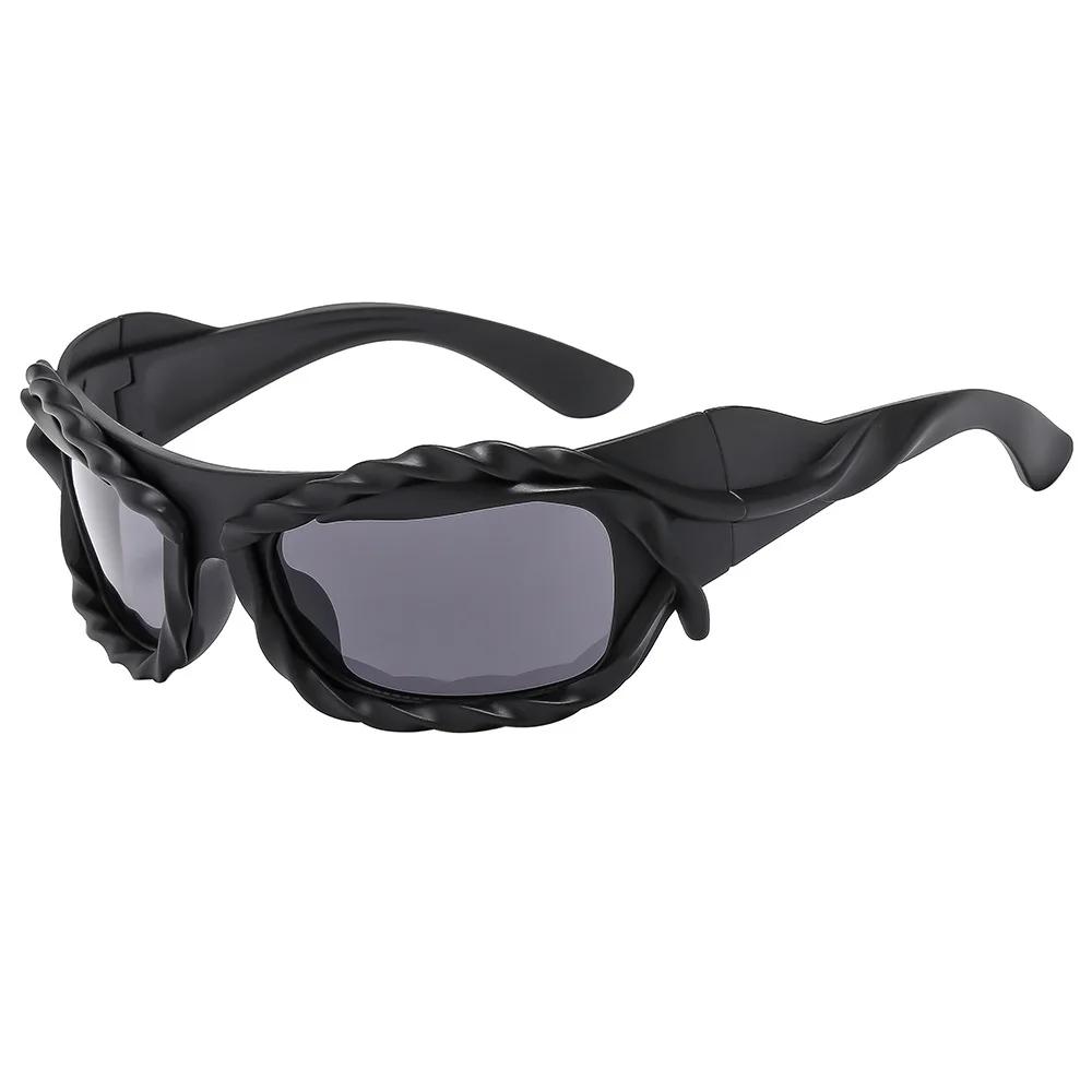 

Y2K New Sunglasses Unisex Versatile Sports Sunglasses Smooth Lines Fashionable New Creative Party Glasses