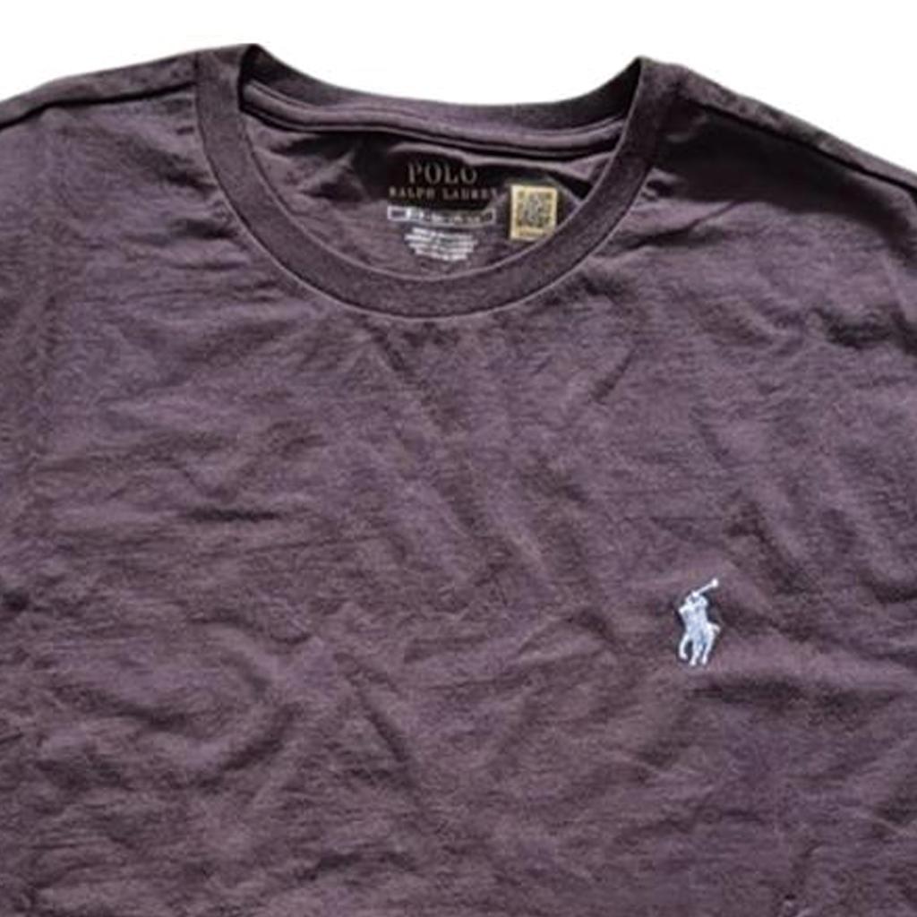 Polo Ralph Lauren Solid Logo Embroidered Crew Neck Short Sleeve T-Shirt Men Tops Chocolate 710938686-008