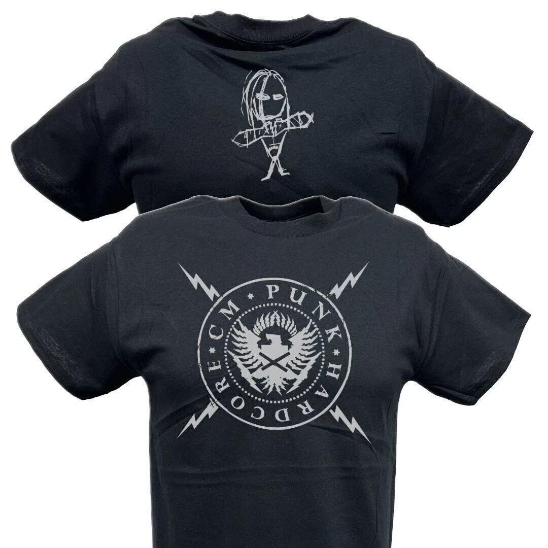 CM PUNK Seal of Hardcore Mens Black T-shirt XXXXL