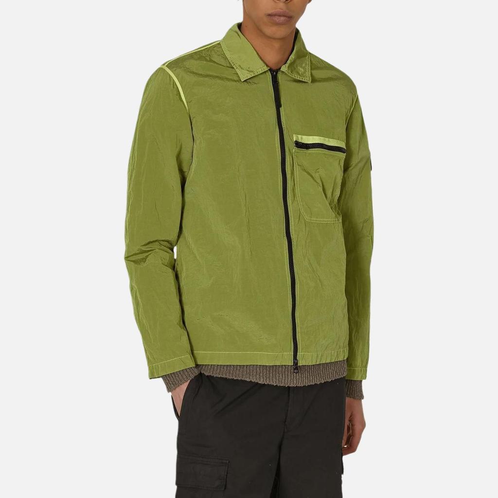 STONE ISLAND Nylon Metal Overshirt Lemon Men Tops Green 801511219-V0031