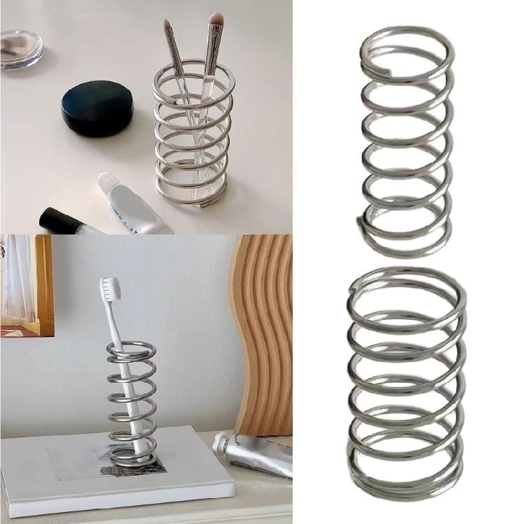 Sturdy Rustless Countertop Shelf Organizer For Cosmetics Toothbrush Storage Space Efficient Bathroom Decoration Solution