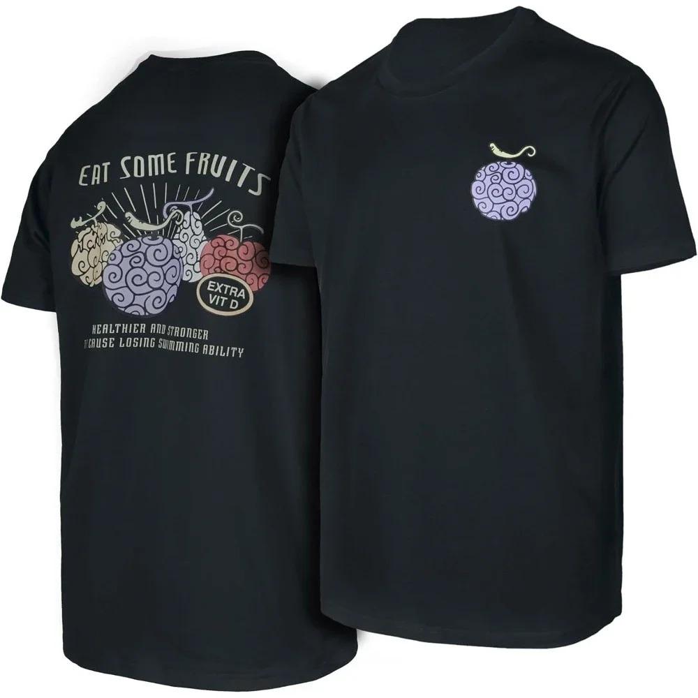 Japanese Anime ONE PIECE Summer T-shirt Casual Sports Fitness Loose Oversized Comfortable Cotton Short Sleeves for Men and Women