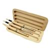 Wood Ballpoint Pen Wood Filled Fountain Pen Calligraphy Pen with Metal Tip Wood Pen Gifting Pen Box Set for Student