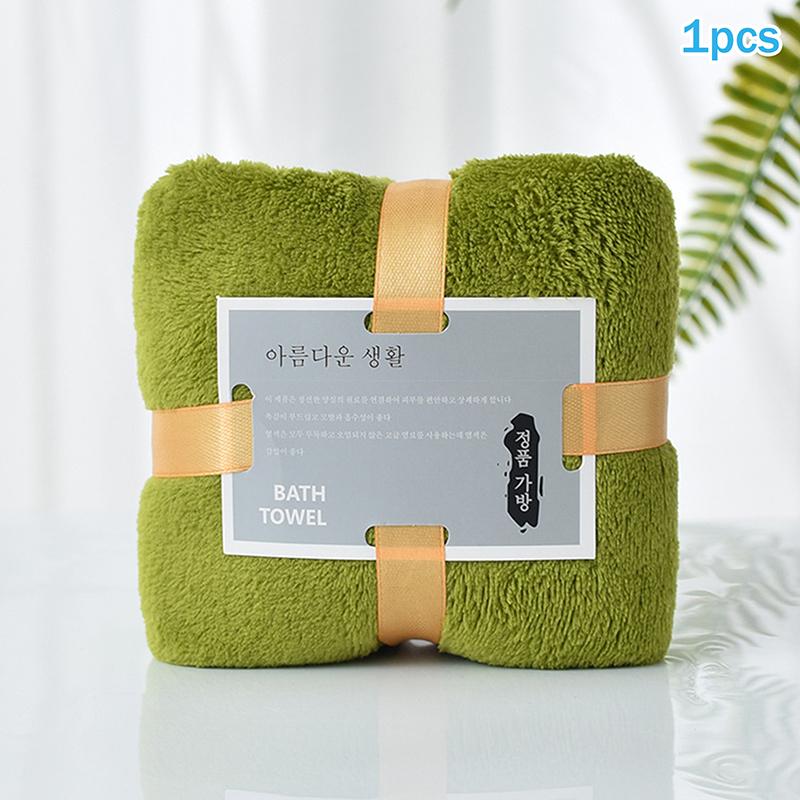 1/5Pcs Bath Towels Set Super Soft Highly Absorbent Quick-Drying Coral Velvet Bath Towel For Adults Hotel & Spa Use