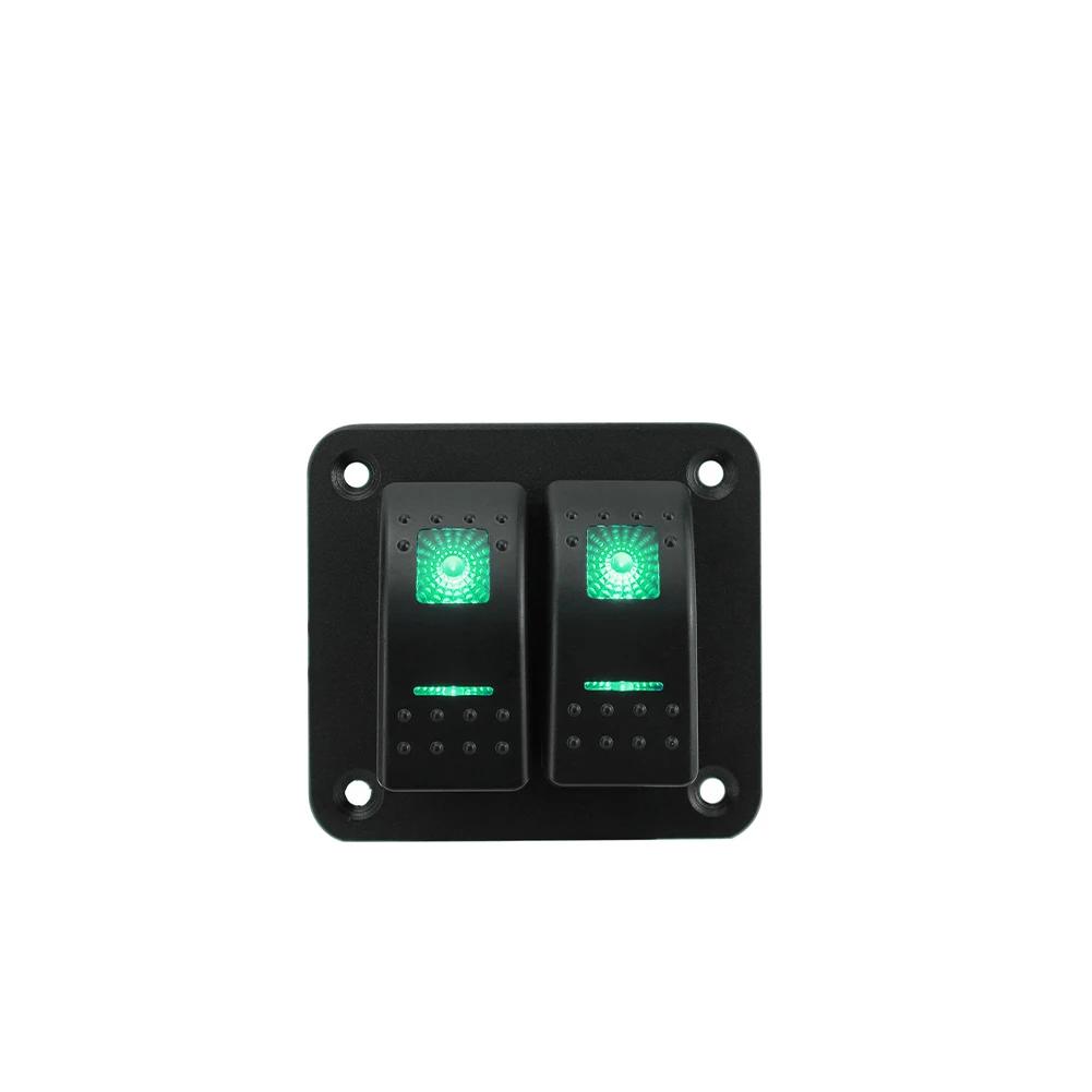 Universal Marine Boat 2/3/4/5/6/ 8 Group Rocker Switch Panel 5-pin Switches for 12V/24V Cars Trailers Red Green Indicator Light