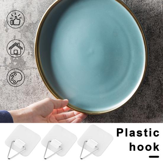 Picture Hanging Vertical Hooks Strong Load-bearing Easy To Install Self-Adhesive Wall Plate Hangers Photo Frame Display Hooks