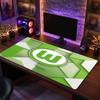 VfL Wolfsburg FC Themenmuster Mauspads, Fußball Logo Design XXL Gaming Schreibtischmatte Rutschfeste Computer-Mauspad