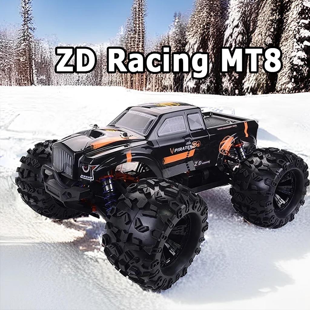 1/8 ZD Racing MT8 RC Car 2.4G 4WD RTR Brushless Monster Truck Buggy Off-road Truggy Vehicle 90km/h High-speed Racing RC Car