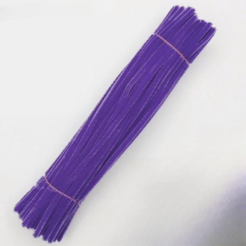 500pcs Chenille Stem Pipe Kids DIY Creative Chenille Sticks Cleaners Kindergarten Educational Handmade Material Plush Strips