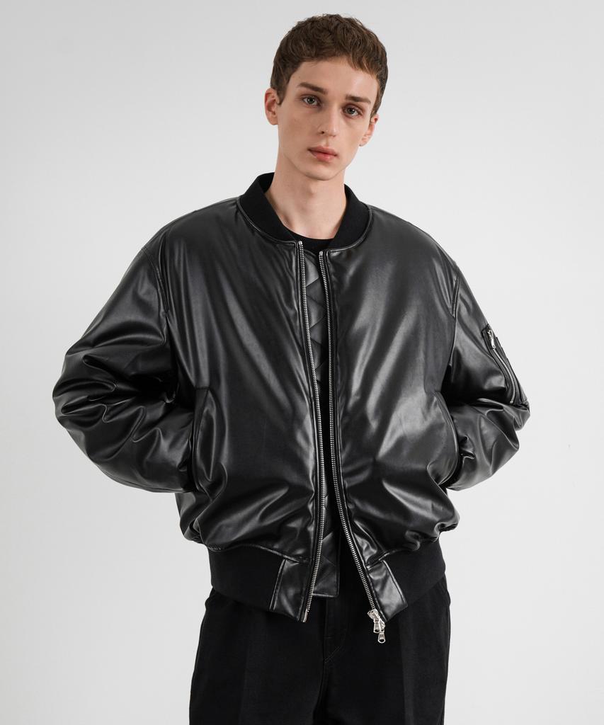 Insilence Ioakimidis Vegan Leather Ma-1 Black