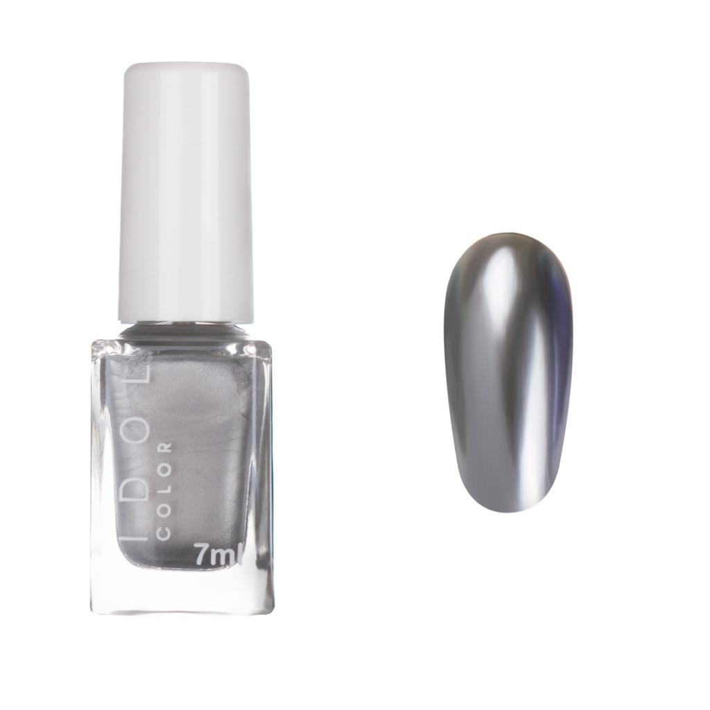 Mirror Metal Nail Polish, Non-baking and Long-lasting, Non-peeling, Quick-drying 12-color Metallic Nail Polish