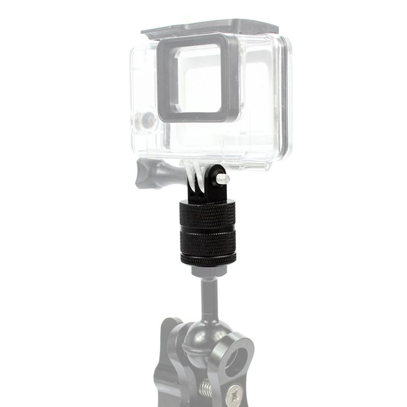 Metal Reinforced Motorcycle Bicycle Handlebar Clip Mount 1/4" Screw Phone Holder for GoPro 13 12 11 10 Insta360 X4 X3 Accessory