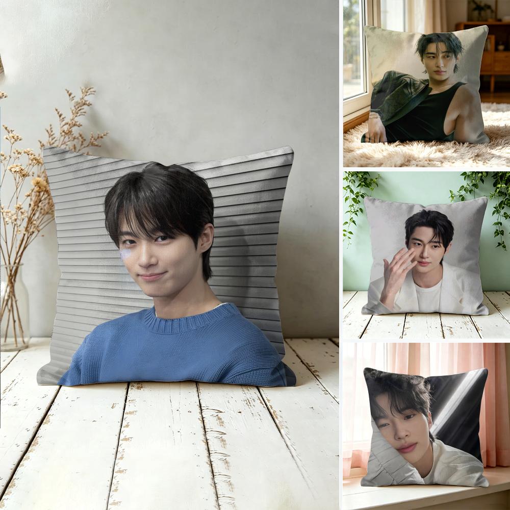 BByeon WWooseok Korea Cushion Cover Square Pillow Bedroom Sofa Leisure Comfort Living Room Home Decoration X