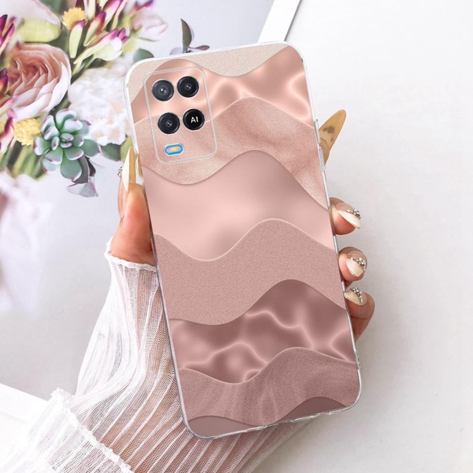 For Oppo A54 4G Case CPH2239 Luxury Butterfly Painted Cover Soft Silicone Phone Case For Oppo A54 5G A 54 s OppoA54s Fundas Bags