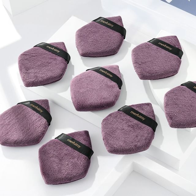 Jericoure - Набор из 8 штук: Геометрическая пуховка Purple