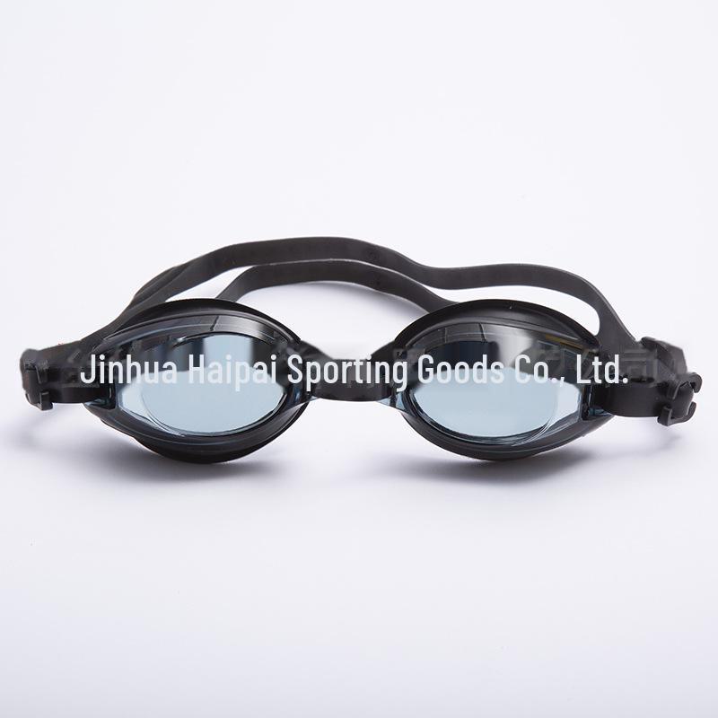 Gafas de natación unisex de silicona, impermeables y planas, de alta definición, en caja