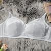 Plus Size Women's Lace Underwear, Sexy and Beautiful Back, No Steel Ring, Thin Bra with Side Breasts