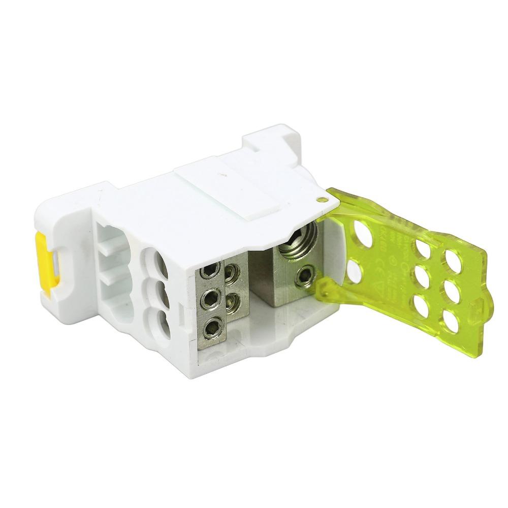 690V DIN Rail Terminal Block Yellow Distribution Box Power Junction Box  Distribution Cabinets