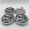 4PCS/Set Universal Mercedes Benz 75mm Black and Silver AMG Hubcap Center Cap Upgrade Wheel Hub Cover FA1