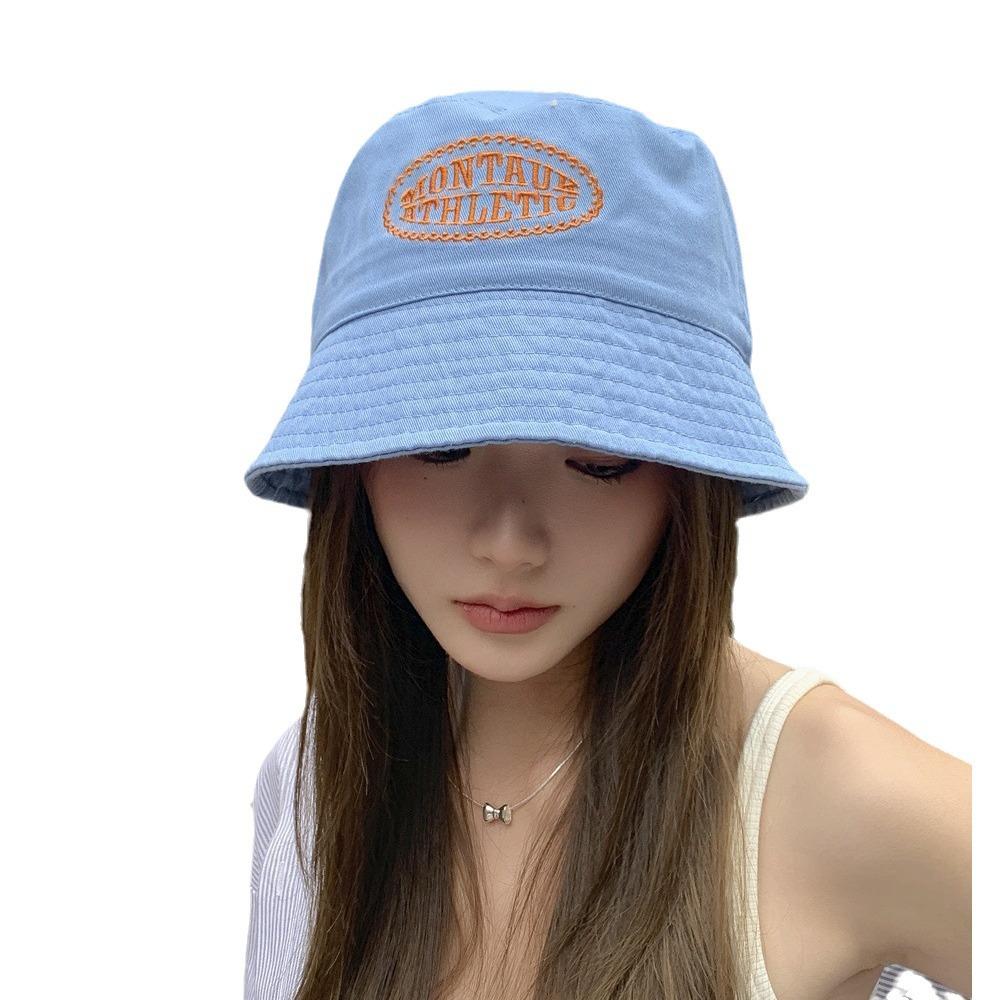 Neuer bestickter Eimerhut Damen Freizeit Vielseitig Waschbeckenhut Reisevisier