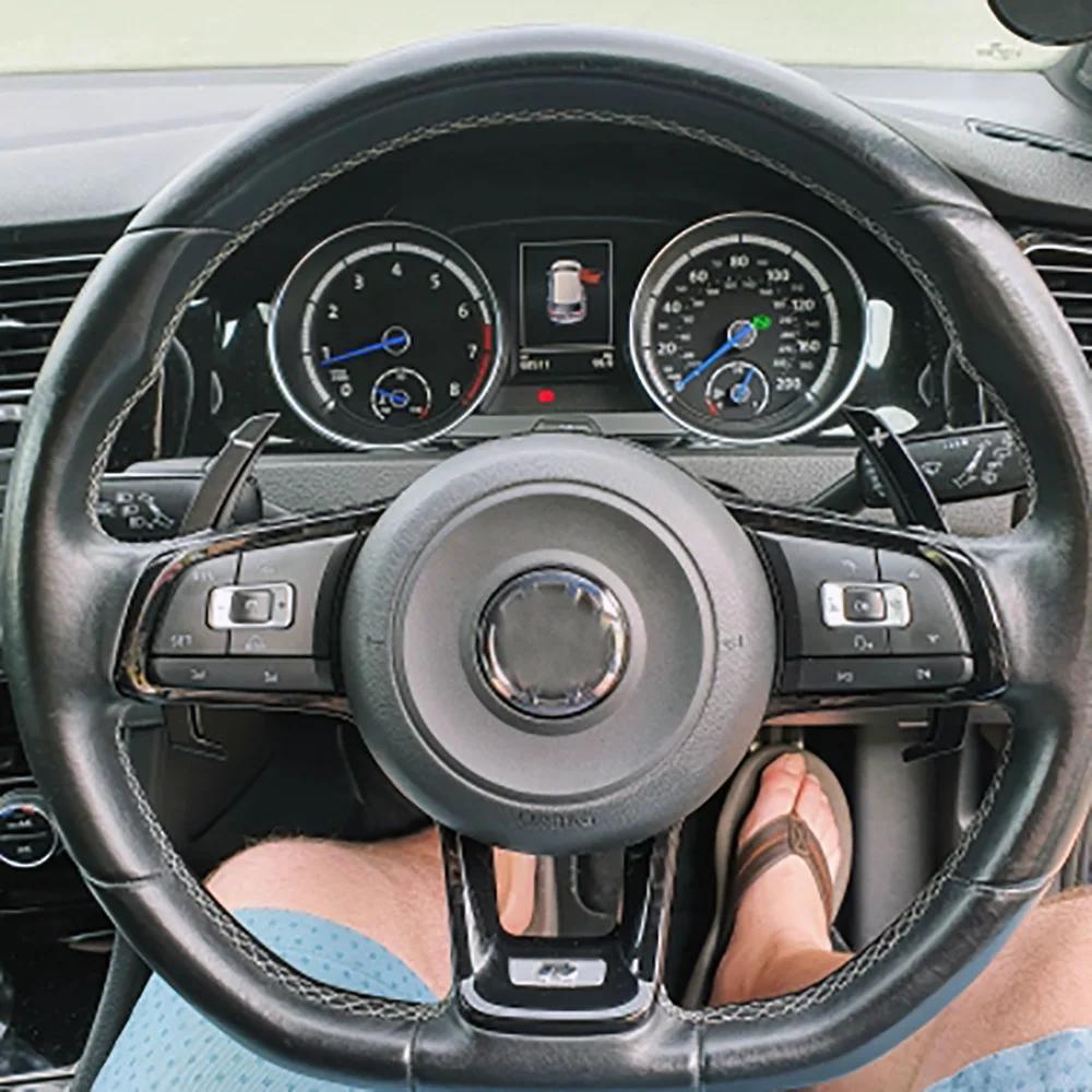 Palette Cambio al Volante Per VW Volkswagen Golf MK7 GTI R R-line Scirocco 2014-2019 Estensione Leva Cambio in Alluminio per Volante Auto