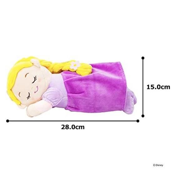 MORIPiLO Rapunzel Hugging Pillow Disney Sleep Companion (S) Approximately 30cm Skin-friendly Micro Fabric Goods Plush Large Purple Morishita