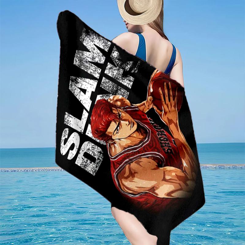 Slam Basketball Heroes Beach Towel, Super Soft Microfiber, Gift for Her/Him, Birthday, for Pool, Beach, Travel, Home Decor Fan gifts
