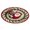 Christmas 3D Rug Optical Illusion Santa Claus Round Floor Mat Non-Slip Xmas