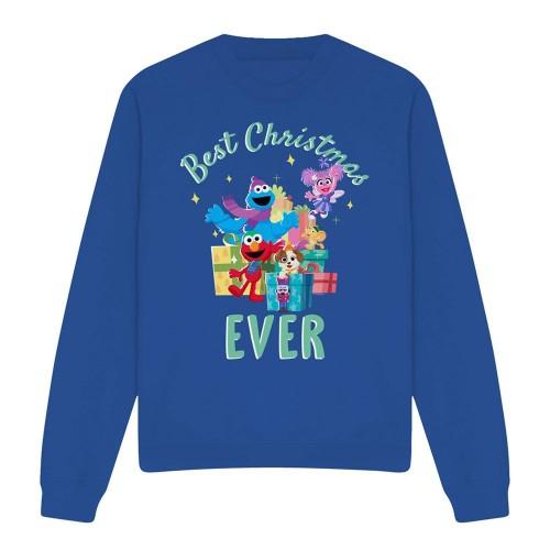 Sesame Street Unisex Adult Best Christmas Ever Characters Sweatshirt
