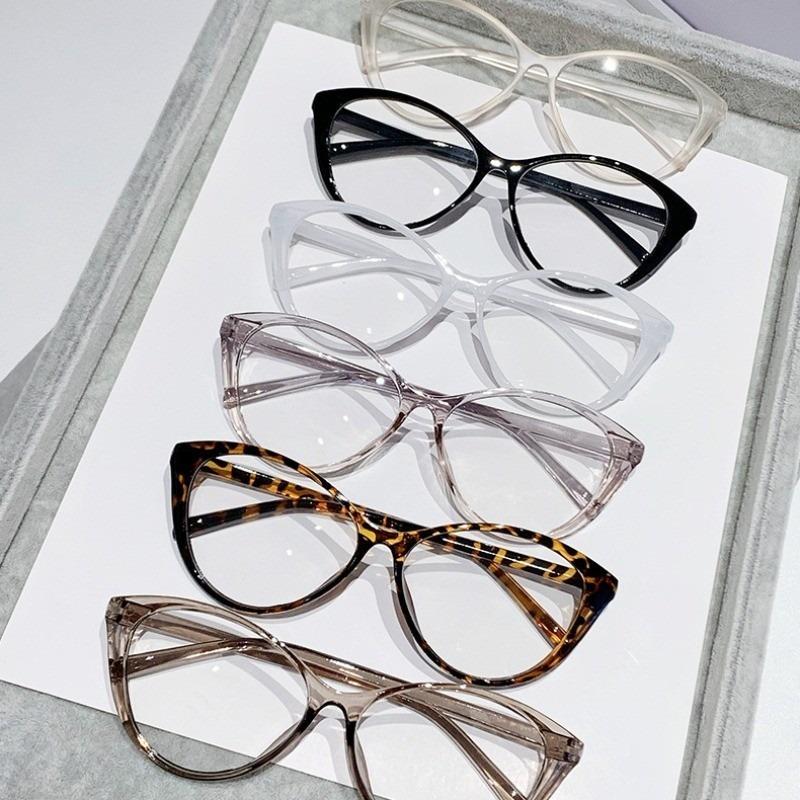 Korean Anti Radiation Cat Eye Eyeglasses for Women Men Computer Glasses Blue Light Blocking