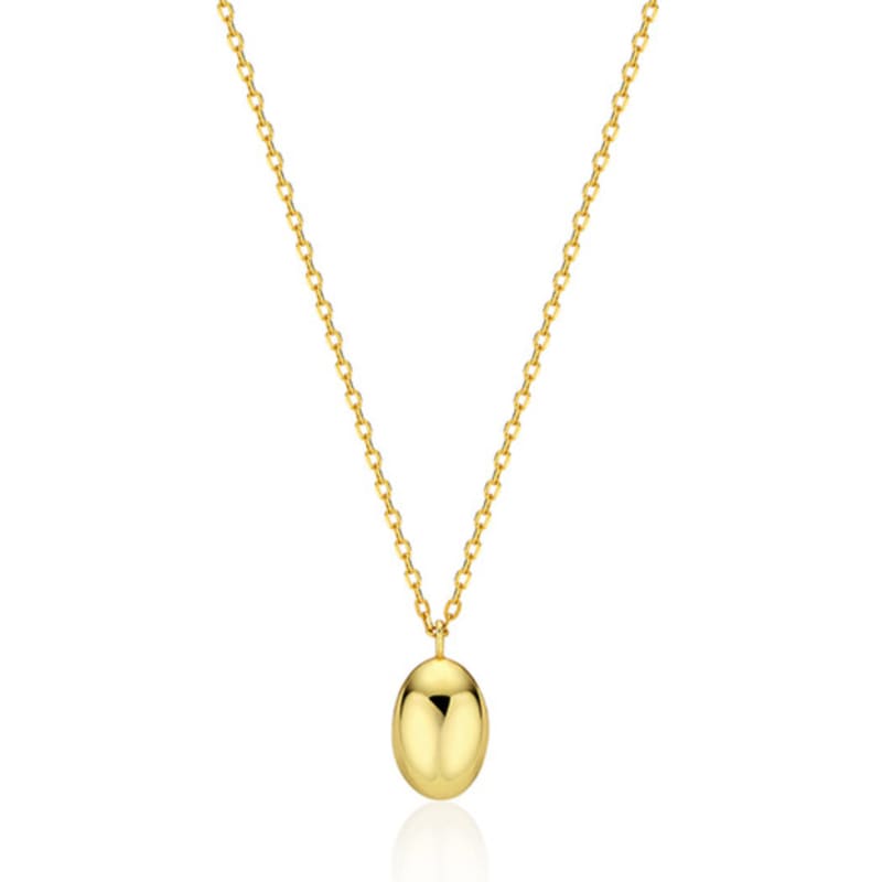 by hyeres [925 silver] Egg ball necklace (Gold) BH7N40706Y9450