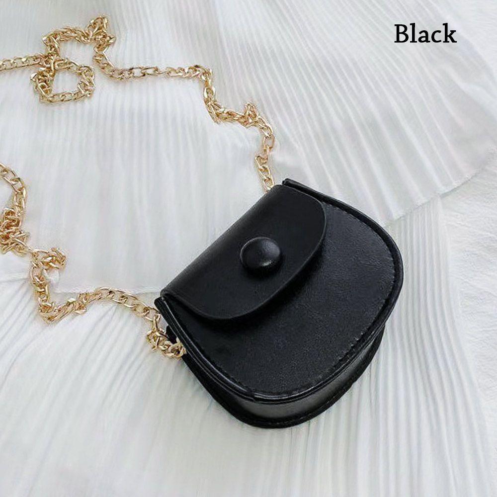 Women Mini Shoulder Bags Handbags Ladies Simple Versatile Chain Saddle Bag PU Leather Female Crossbody Messenger Bag